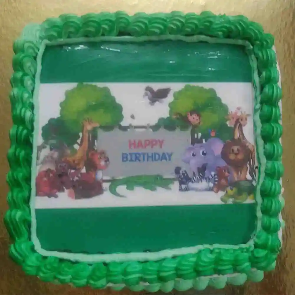 Animal Print Edible Cake